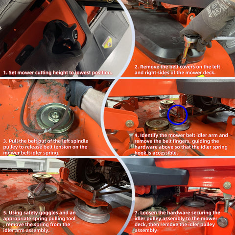 OUSTUE 405143 installation-friendly mower deck belt