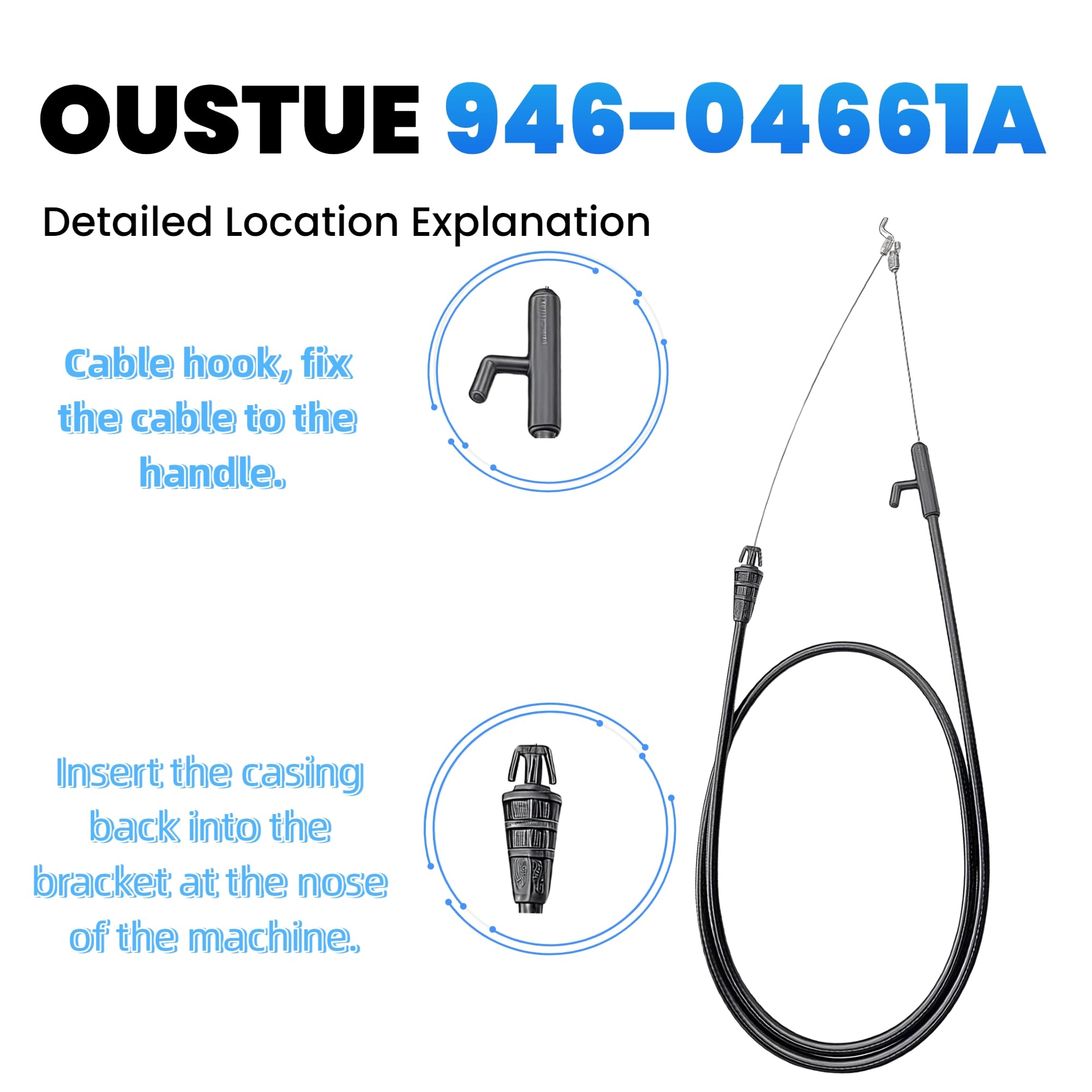 OUSTUE 946-04661A fits many brands for easy replacement