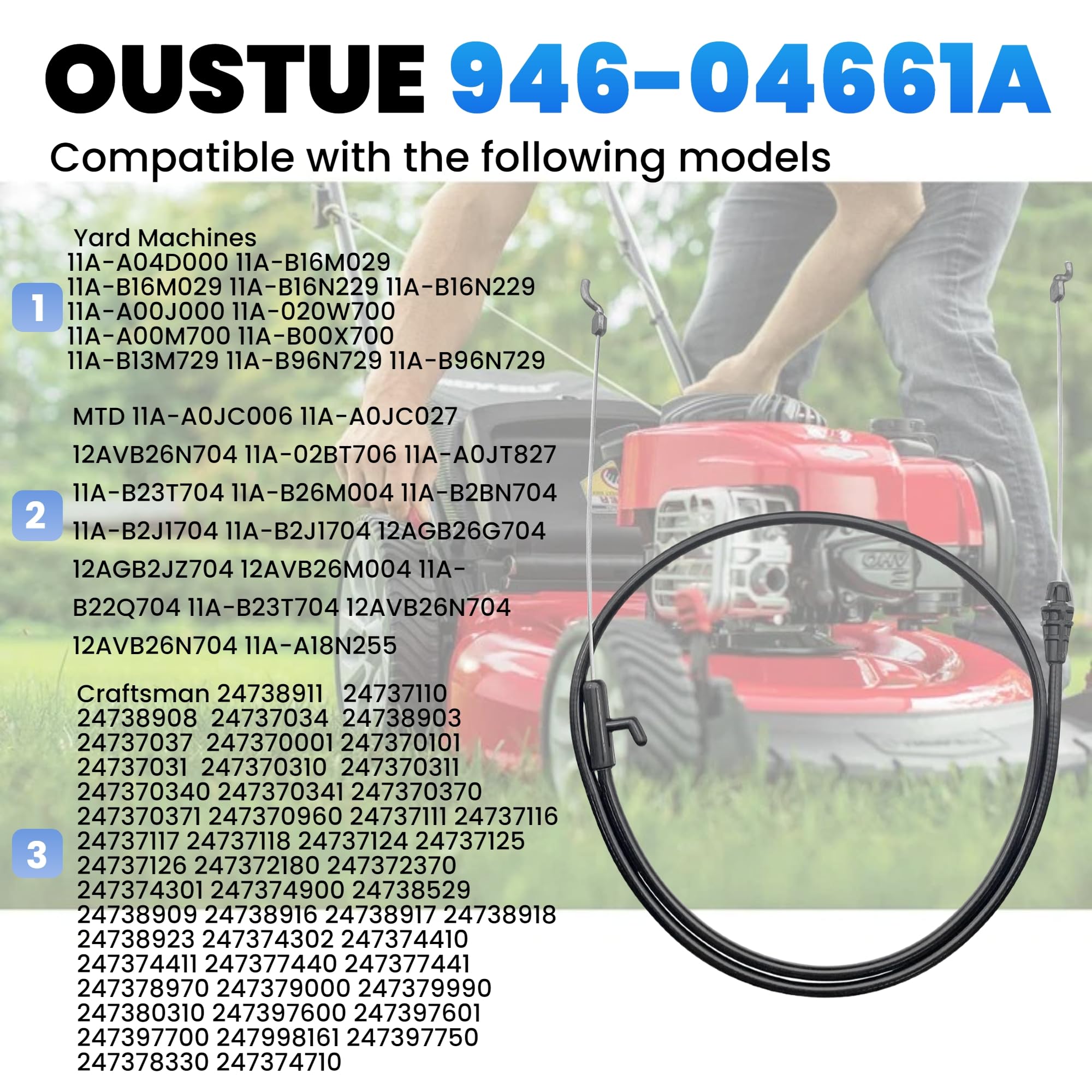 OUSTUE 946-04661A with Z-bend end ready for installation