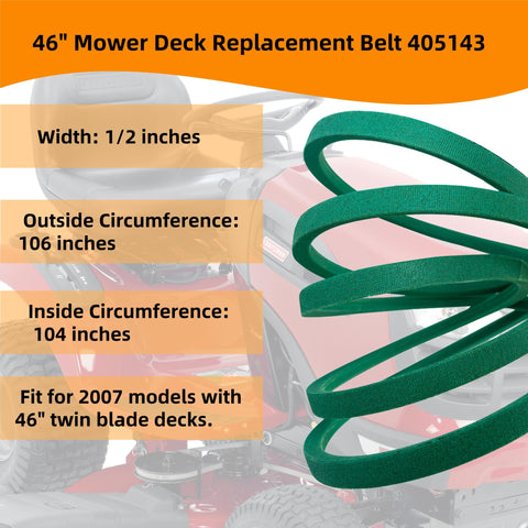 OUSTUE Husqvarna 2246LS belt fit improves deck performance