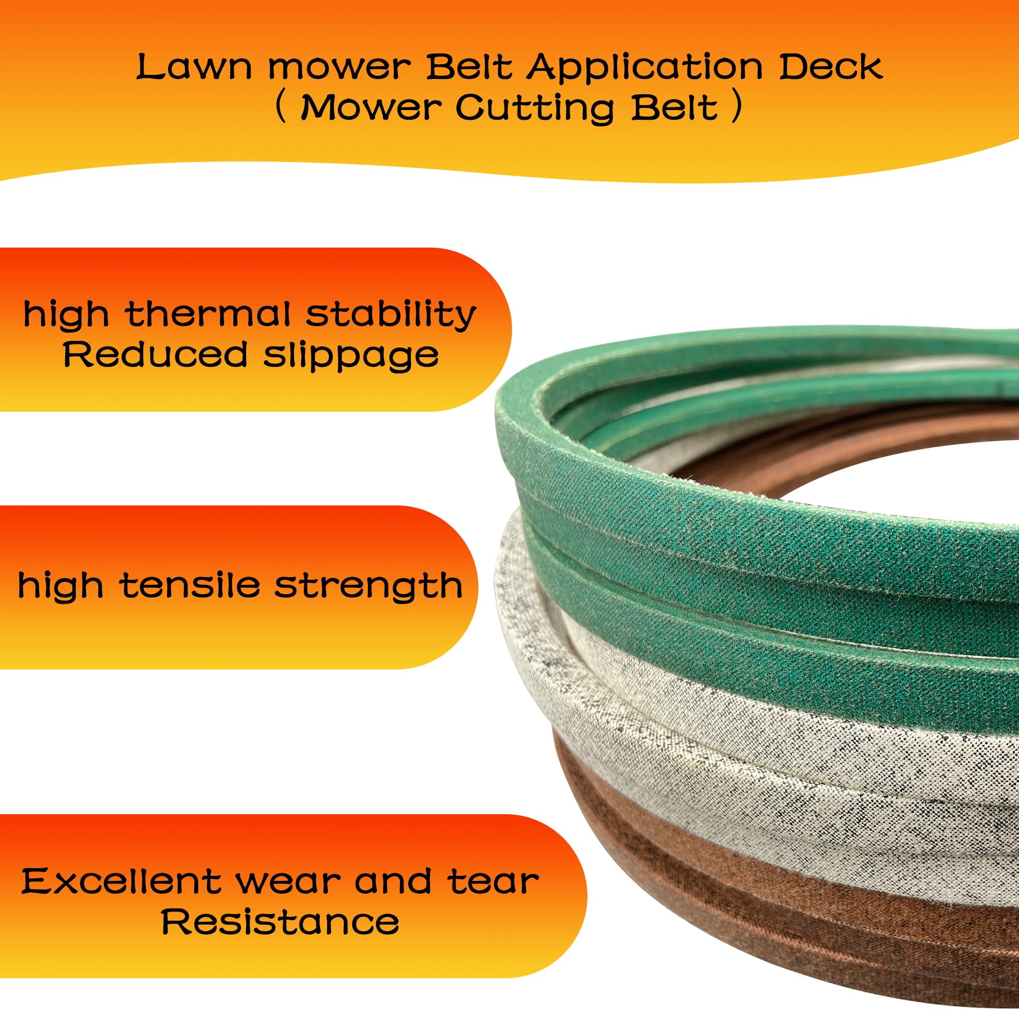OUSTUE 46-inchYTH belt replacement for compatible mowers