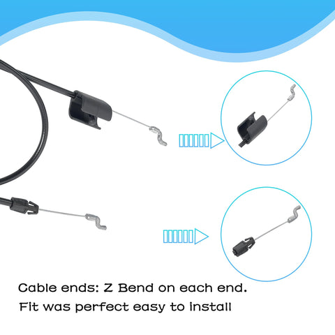 OUSTUE 55-inch zone control cable length with 48.5-inch conduit on display