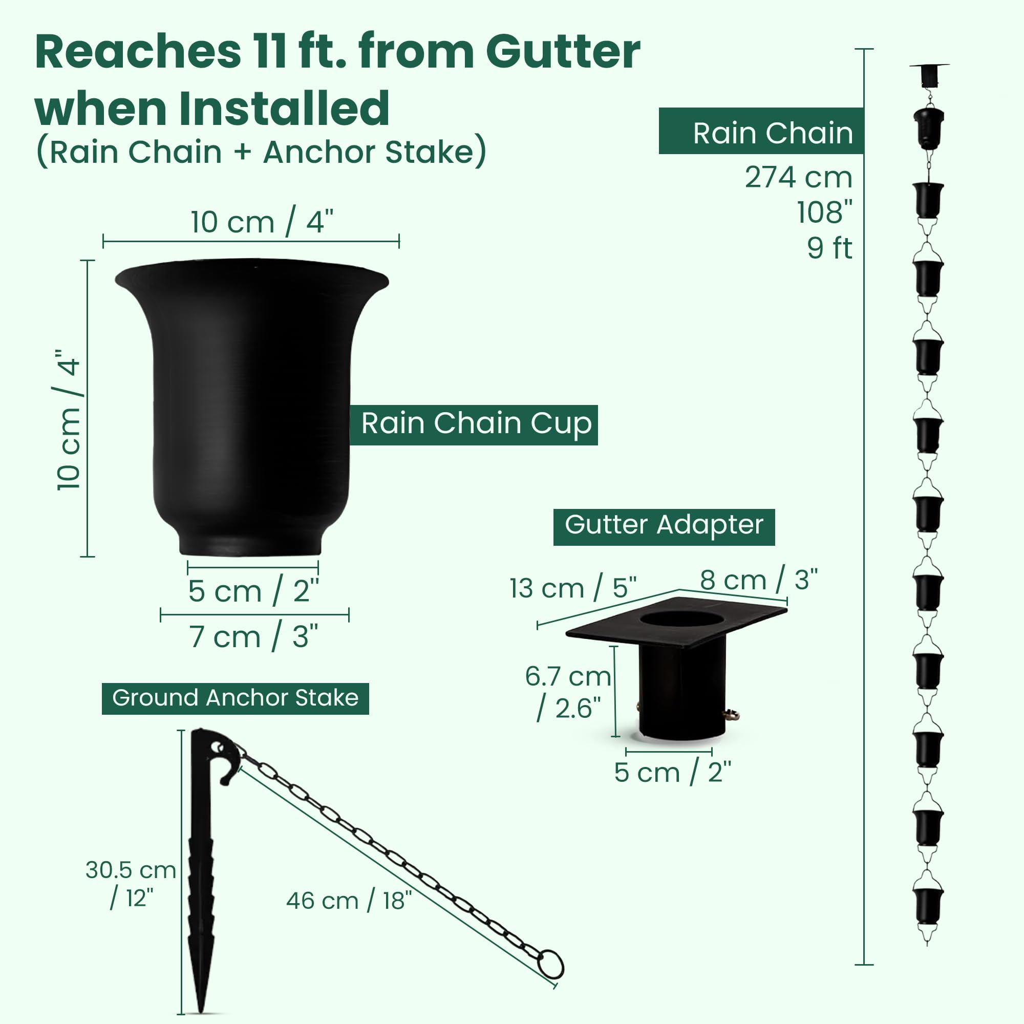 OUT ESSENTIALS matte black design elevates outdoor decor and drainage