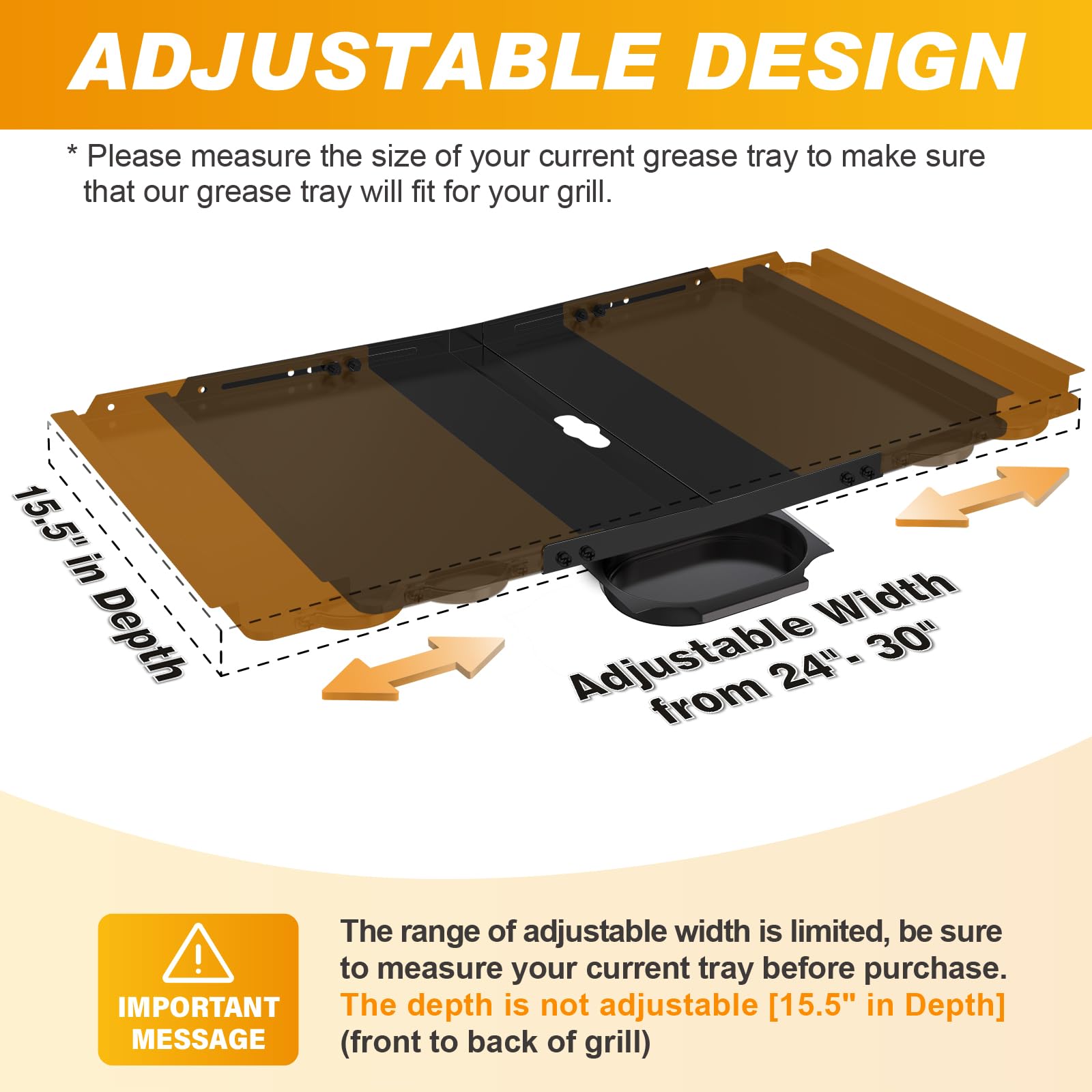 Outage grease tray compatibility with Nexgrill and Kenmore for versatile maintenance.