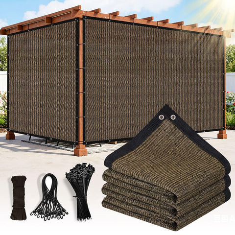 Outaro Mocha shade cloth packaged for quick outdoor setup and UV protection.