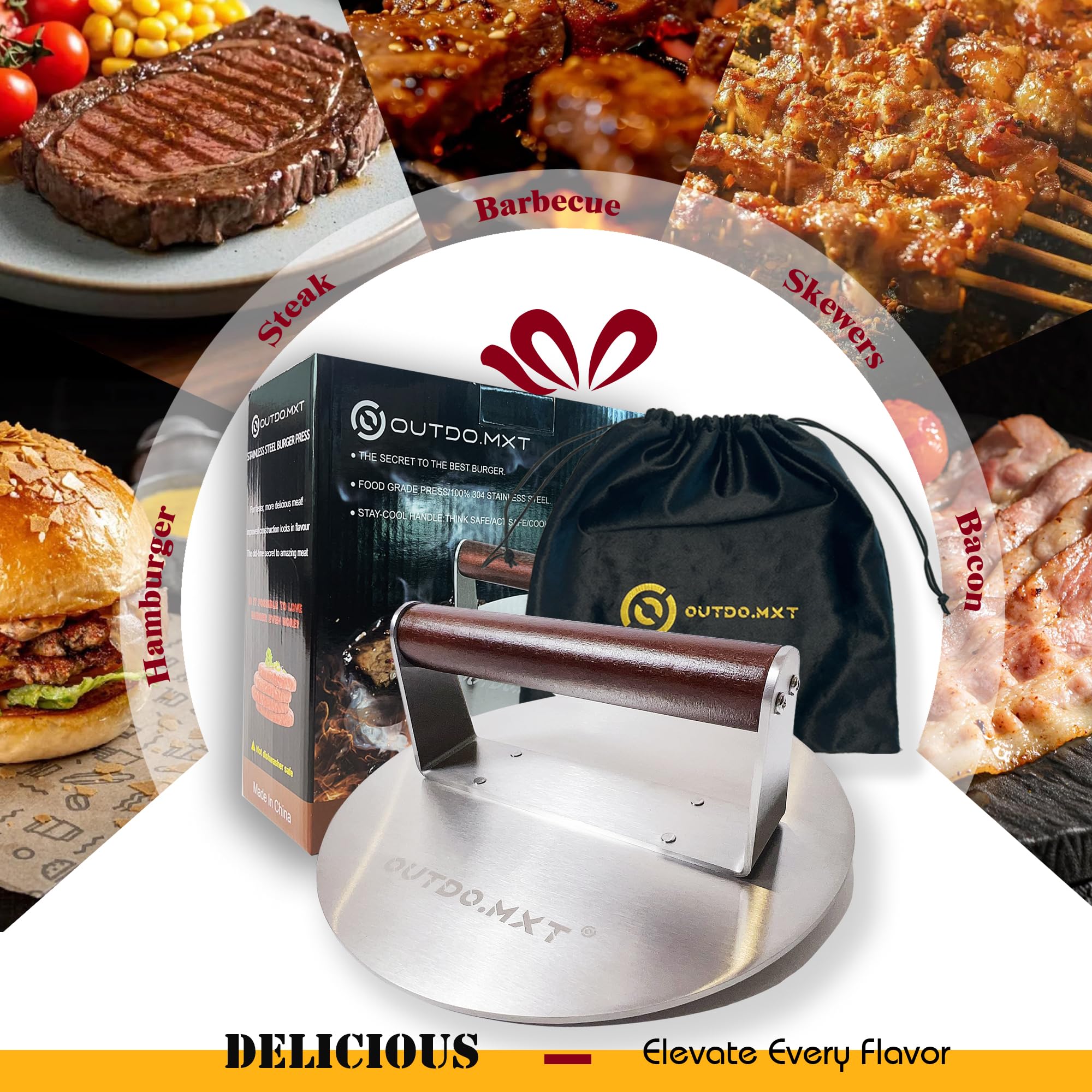 OUTDO.MXT grill-ready use on griddles and large pans