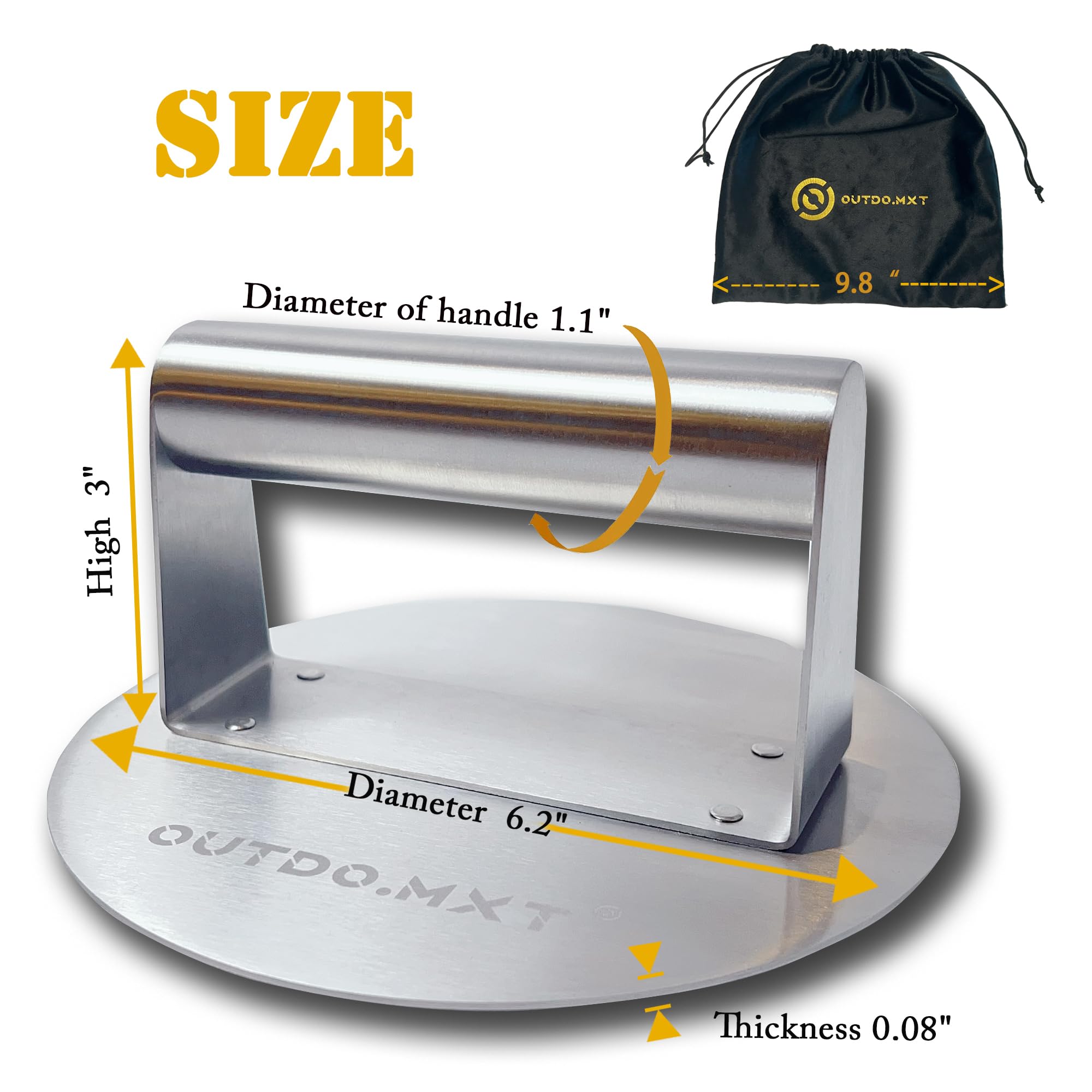 OUTDO.MXT velvet storage bag protects finish and simplifies transport on camping trips.