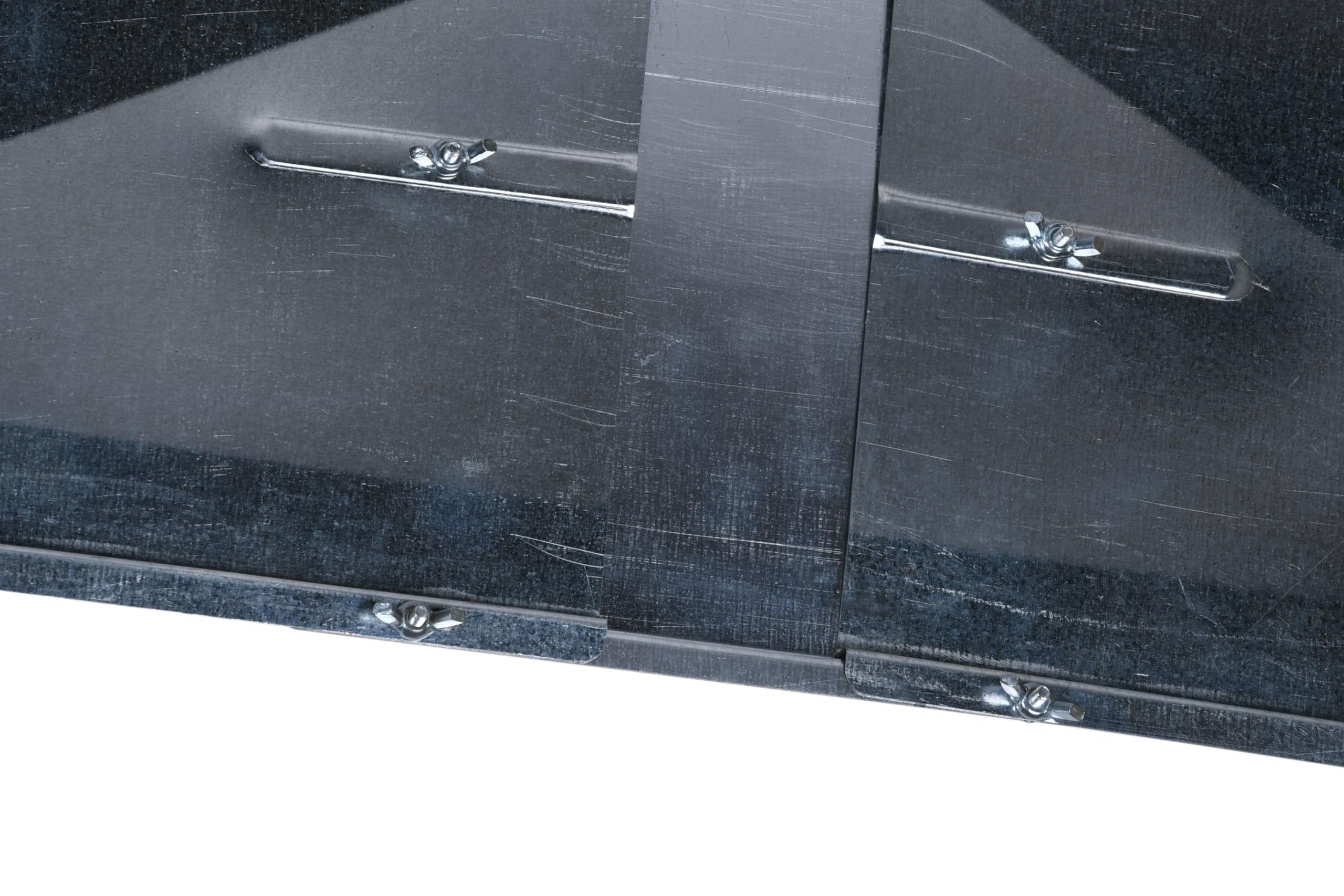 Outdoor Bazaar grease tray set maintains a 14-inch width for compatibility