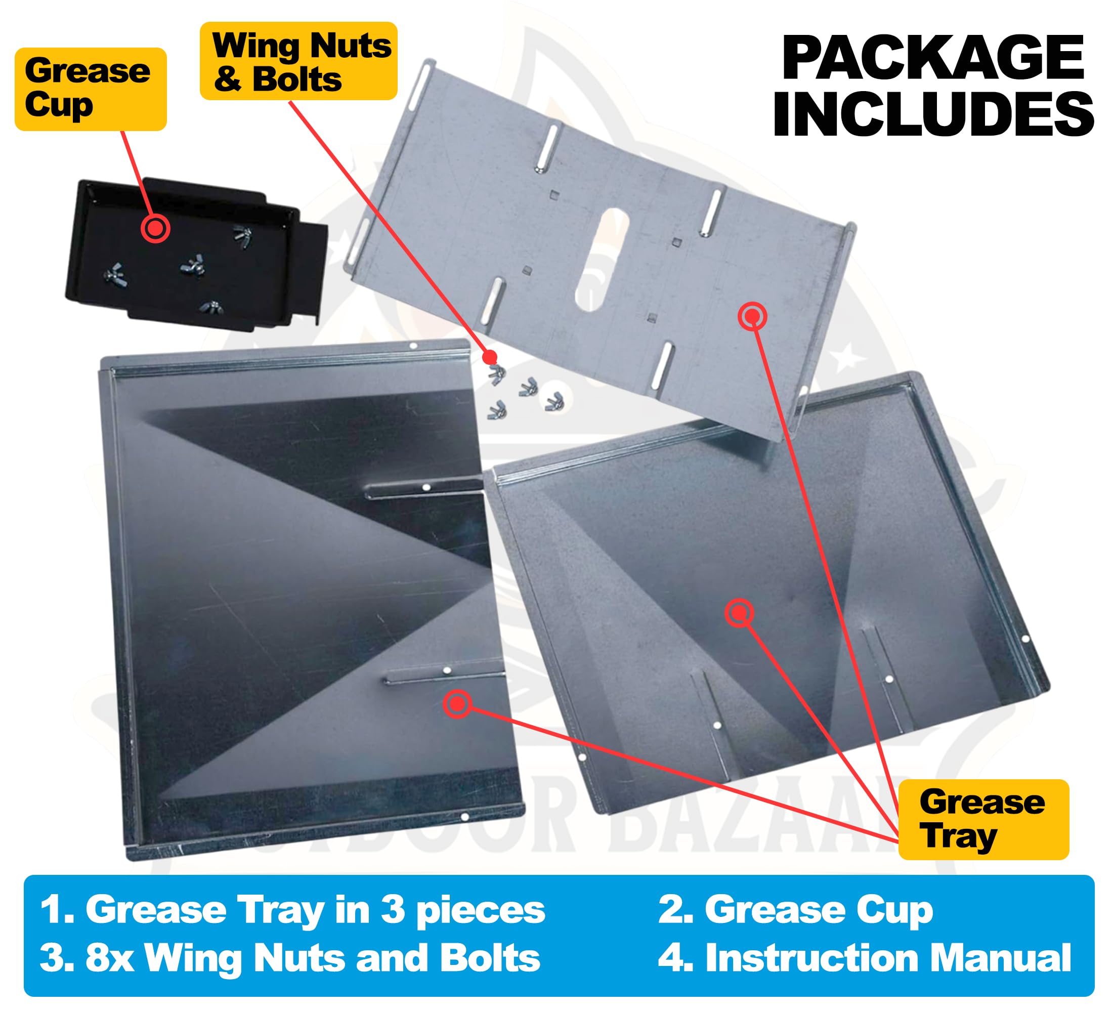 Outdoor Bazaar tip to measure original tray before purchase