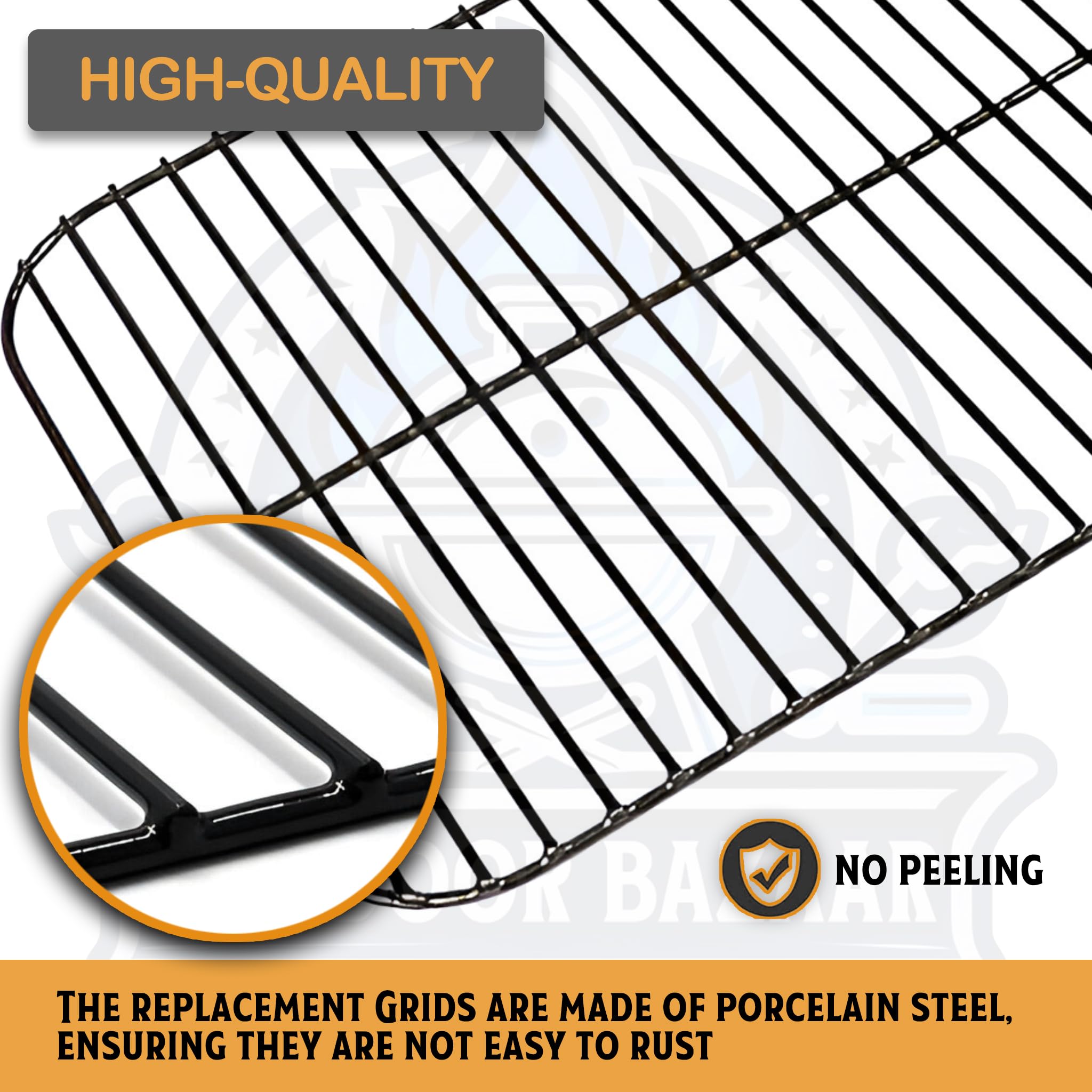 Outdoor Bazaar non-stick surface for easy flipping and cleaning
