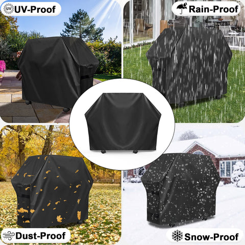 OutdoorLines grill cover includes storage bag for tidy transport.