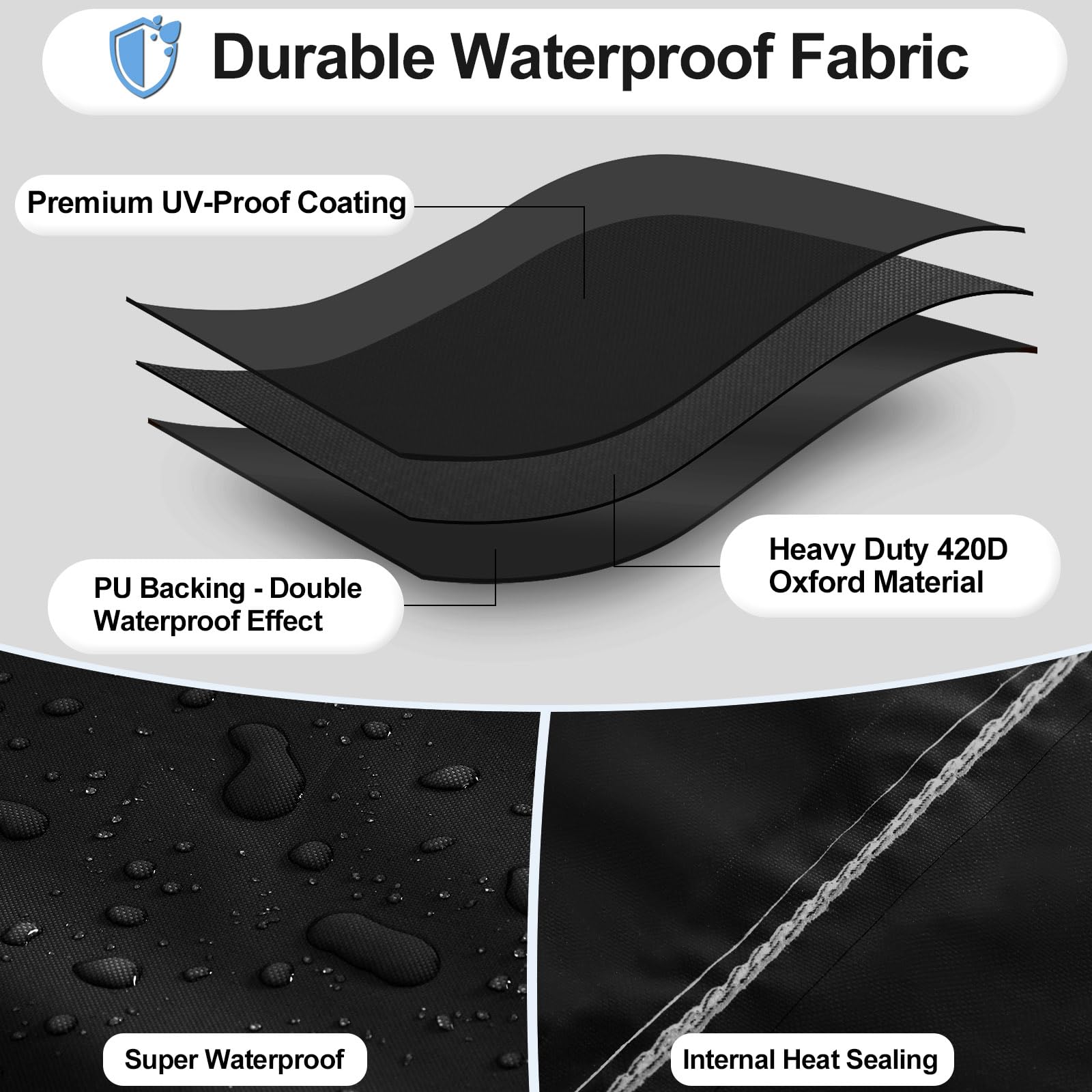 OutdoorLines heater cover with zipper-closure enables quick, hassle-free installation.