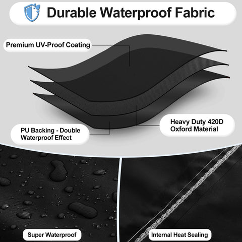 OutdoorLines heater cover with zipper-closure enables quick, hassle-free installation.