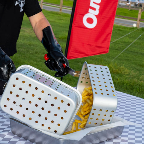 OuterMust cast-iron stove head delivers steady heat for crispy results