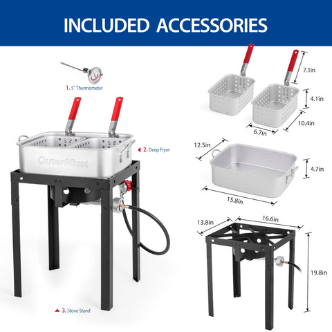 OuterMust hang-to-drain baskets simplify draining and reduce mess