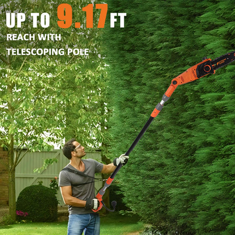 OUTESAWSUPER automatic oiling system reduces maintenance while you trim