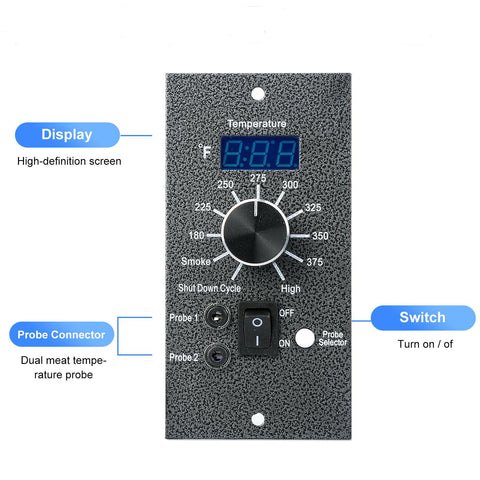 OUTGIK dual meat probes monitor two zones during grilling