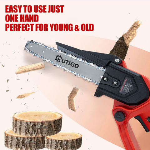 OUTIGO chainsaw portable design ideal for outdoor use and storage
