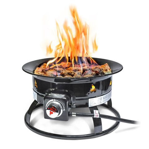Outland Living standard firebowl setup outdoors for easy, mess-free enjoyment