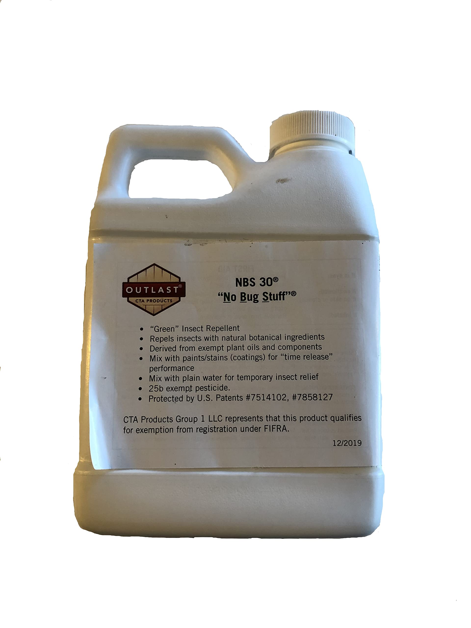 Outlast NBS30 label with easy-to-measure dosing for outdoor coatings.