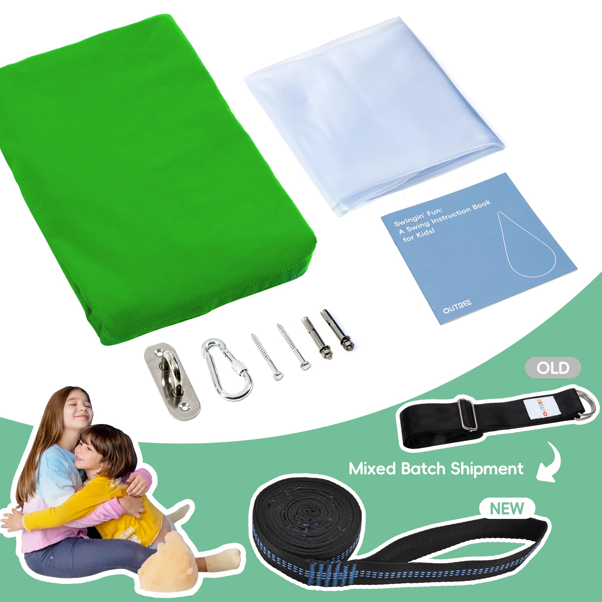 Includes adjustable belt and hardware for quick, easy setup