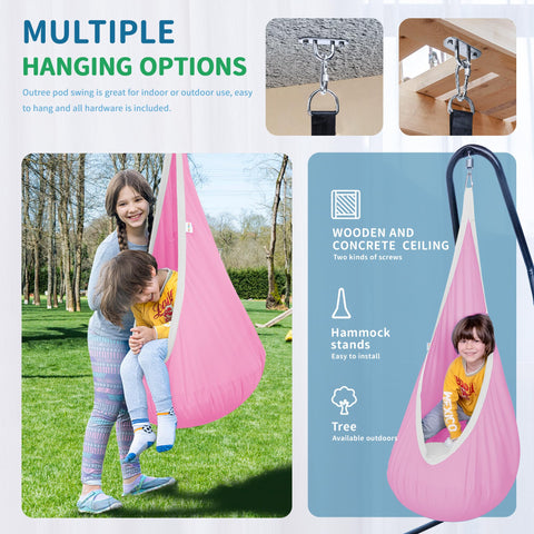 OUTREE swing hardware included for quick, secure installation.