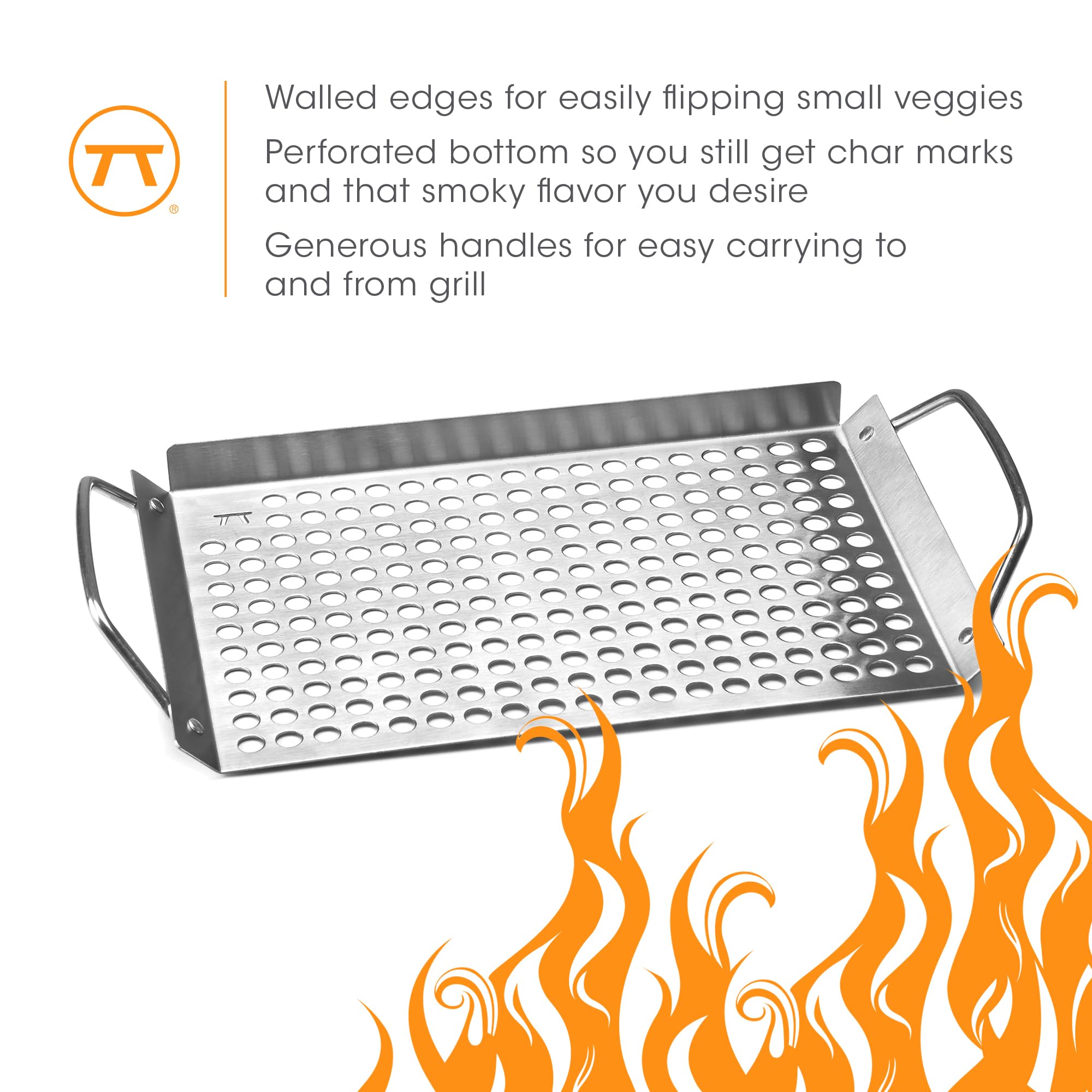 Dishwasher-safe design makes cleanup quick after grilling.