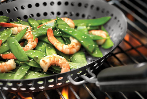 Outset grill skillet dimensions 12 by 19.75 by 5.75 inches for compact storage.