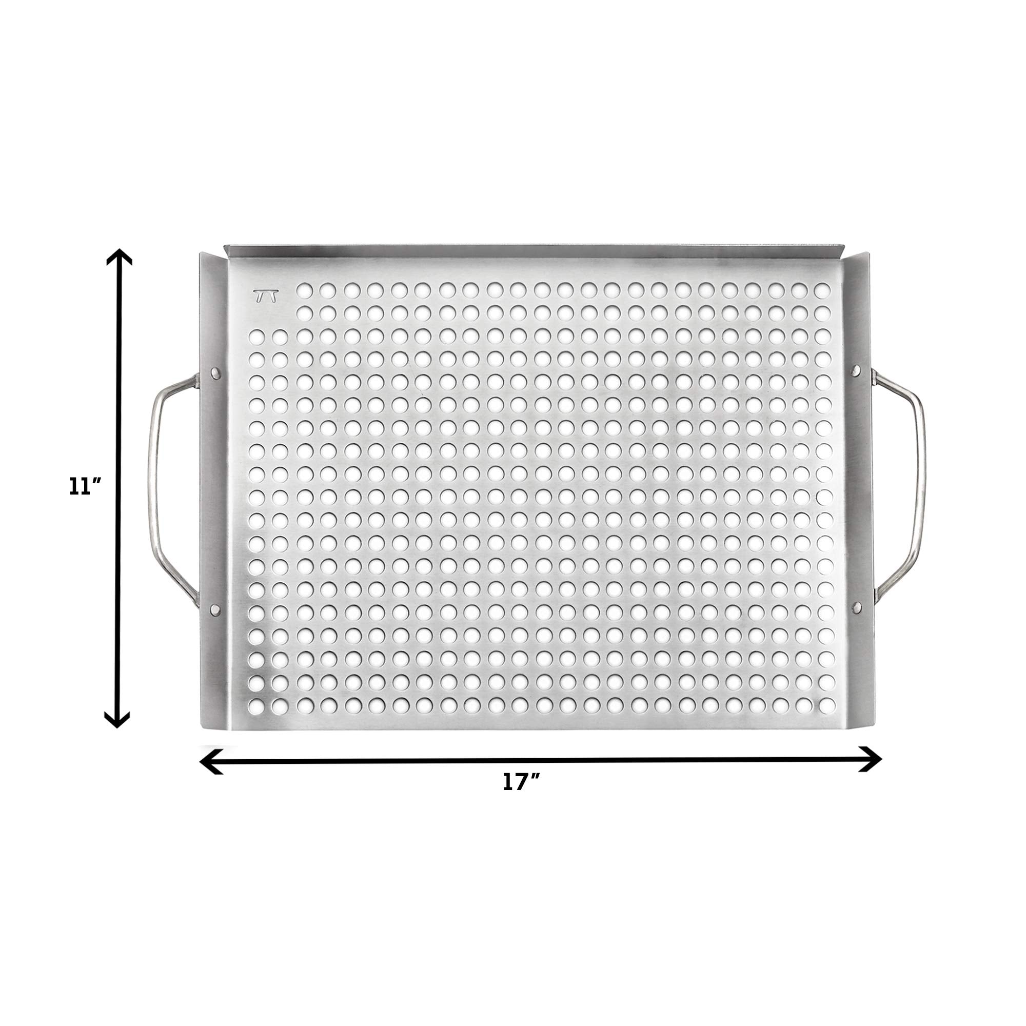 Outset grill topper grid is dishwasher-safe for quick cleaning.