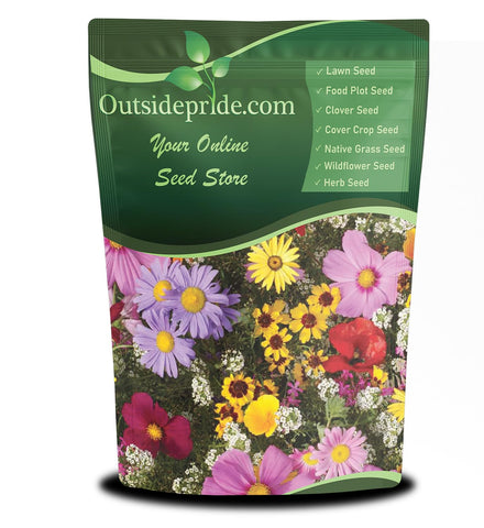 Outsidepride Birds & Butterfly Wild Flower Seed Mix; vibrant blooms attract pollinators