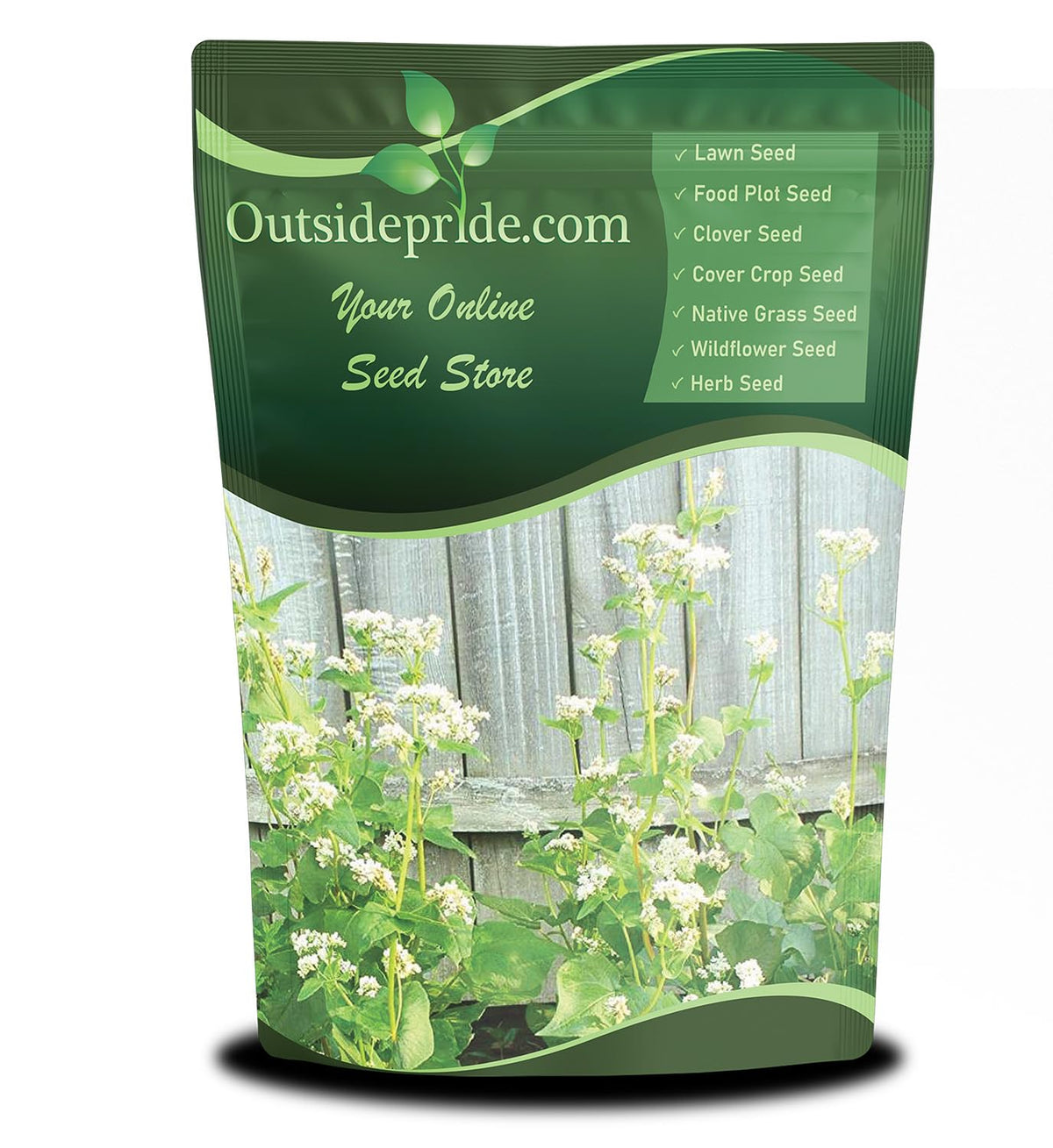 Outsidepride Buckwheat seeds in a 10lb bag ready for planting and soil health.