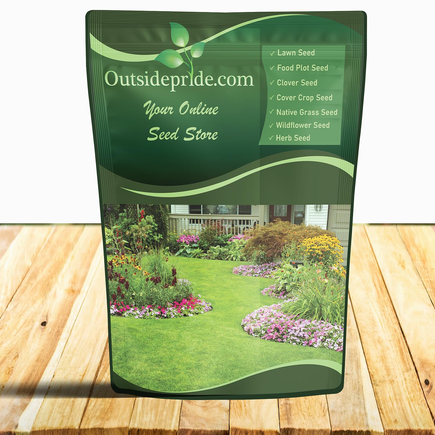 Outsidepride Little Bluestem seed bag closeup, showcasing seed quality for dependable germination.