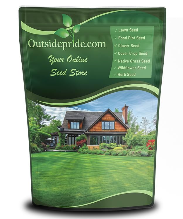 Outsidepride Midnight Kentucky Bluegrass Seed bag front view for new lawn installations
