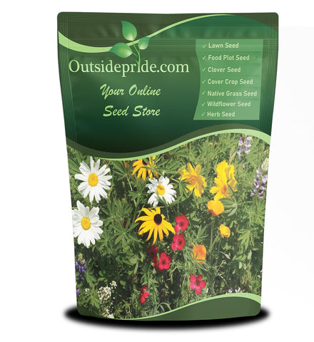 Outsidepride perennial wildflower seed mix package ready for a pollinator-friendly garden.