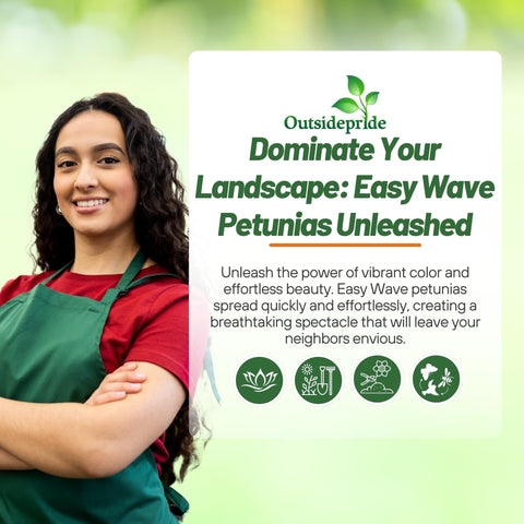 Outsidepride Petunia attracting pollinators in a garden