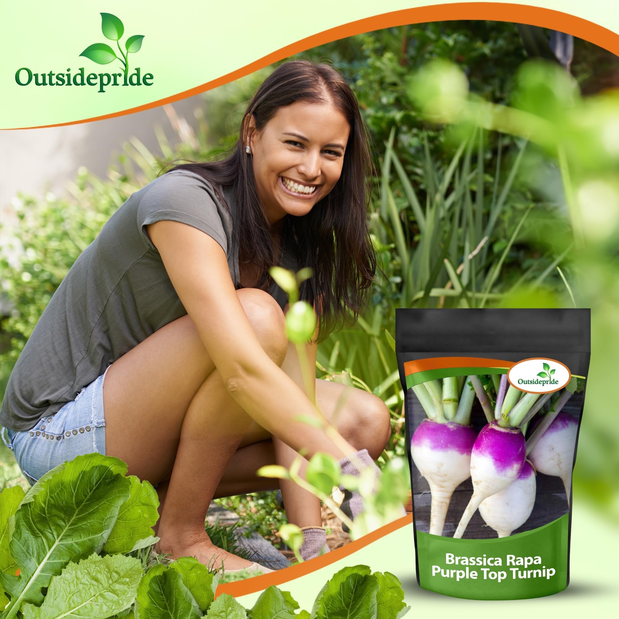 Outsidepride purple-top turnips mature in 55 days for fall plots.