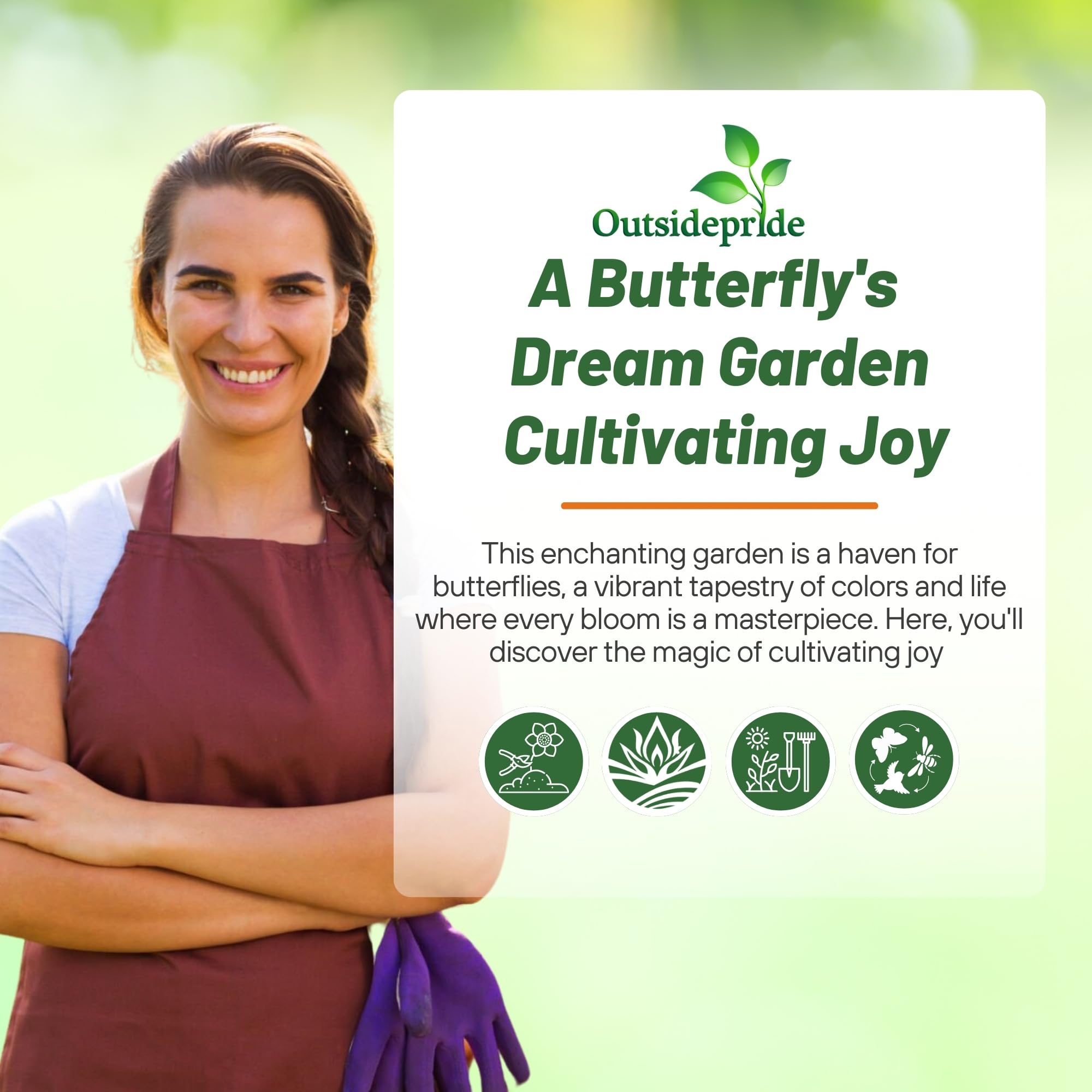 Butterflies hover near Outsidepride Tropical Milkweed blossoms, signaling pollinator-friendly nectar.