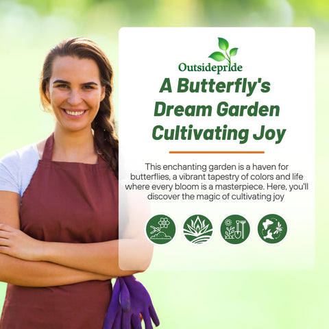 Butterflies hover near Outsidepride Tropical Milkweed blossoms, signaling pollinator-friendly nectar.
