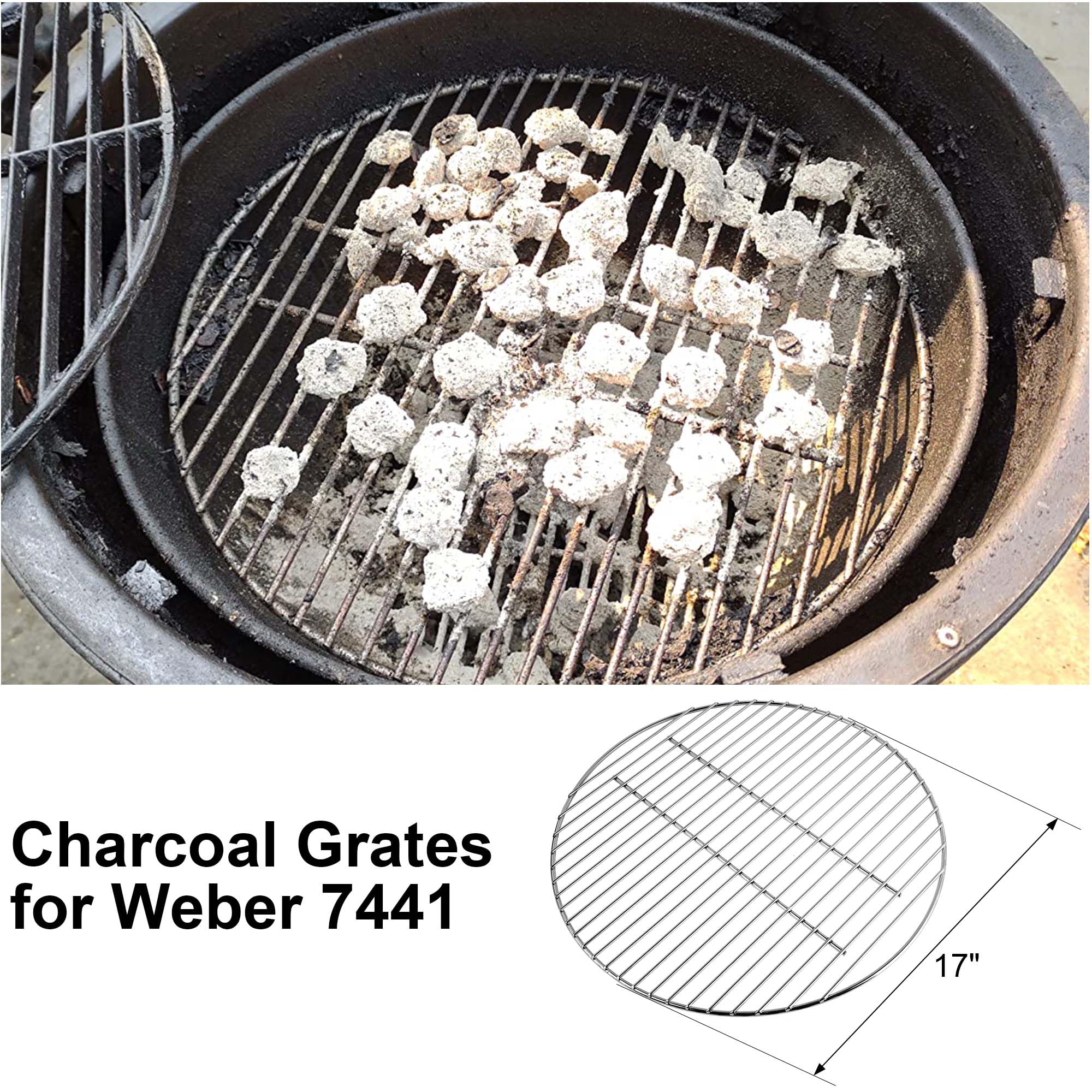 Outspark grill grate with built-in handle for easy lifting