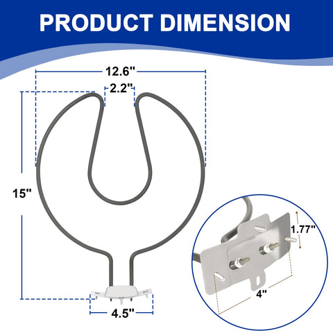 Outspark heating element for Charbroil 20602107 installed in a TRU-Infrared grill