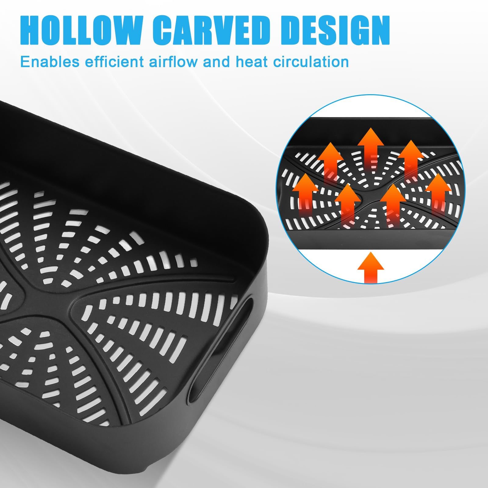 Outspark hollow carved design for airflow and evenly crisp results.