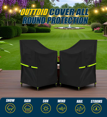 OUTTDID all-weather cover ready for rain, sun, and snow.
