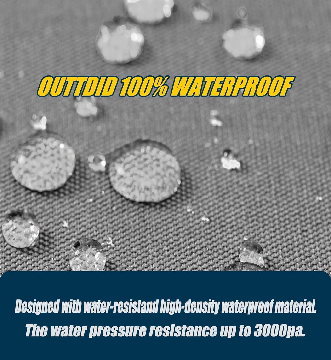 OUTTDID tear-resistant seams endure all weather conditions.