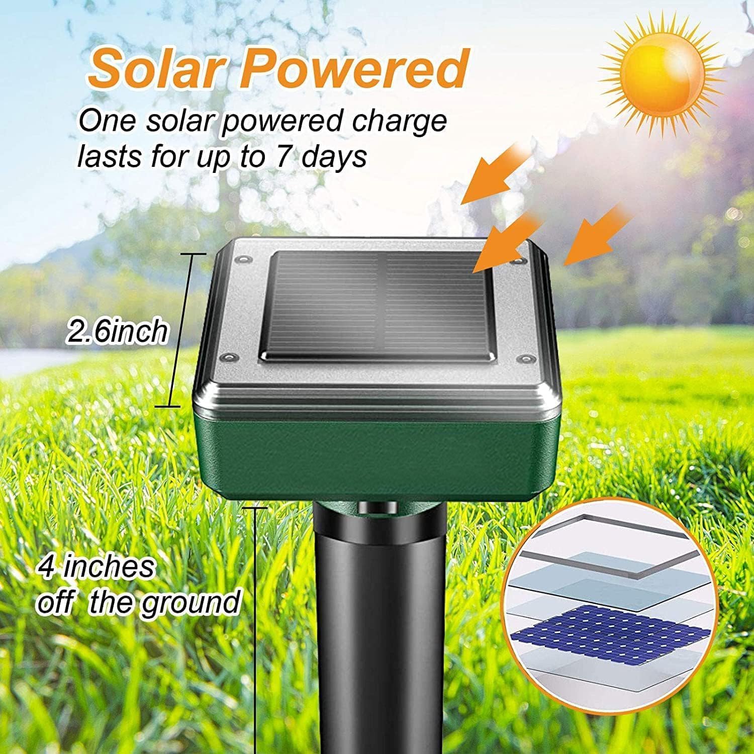 outtkitywi dual ultrasonic vibration technology deters pests safely