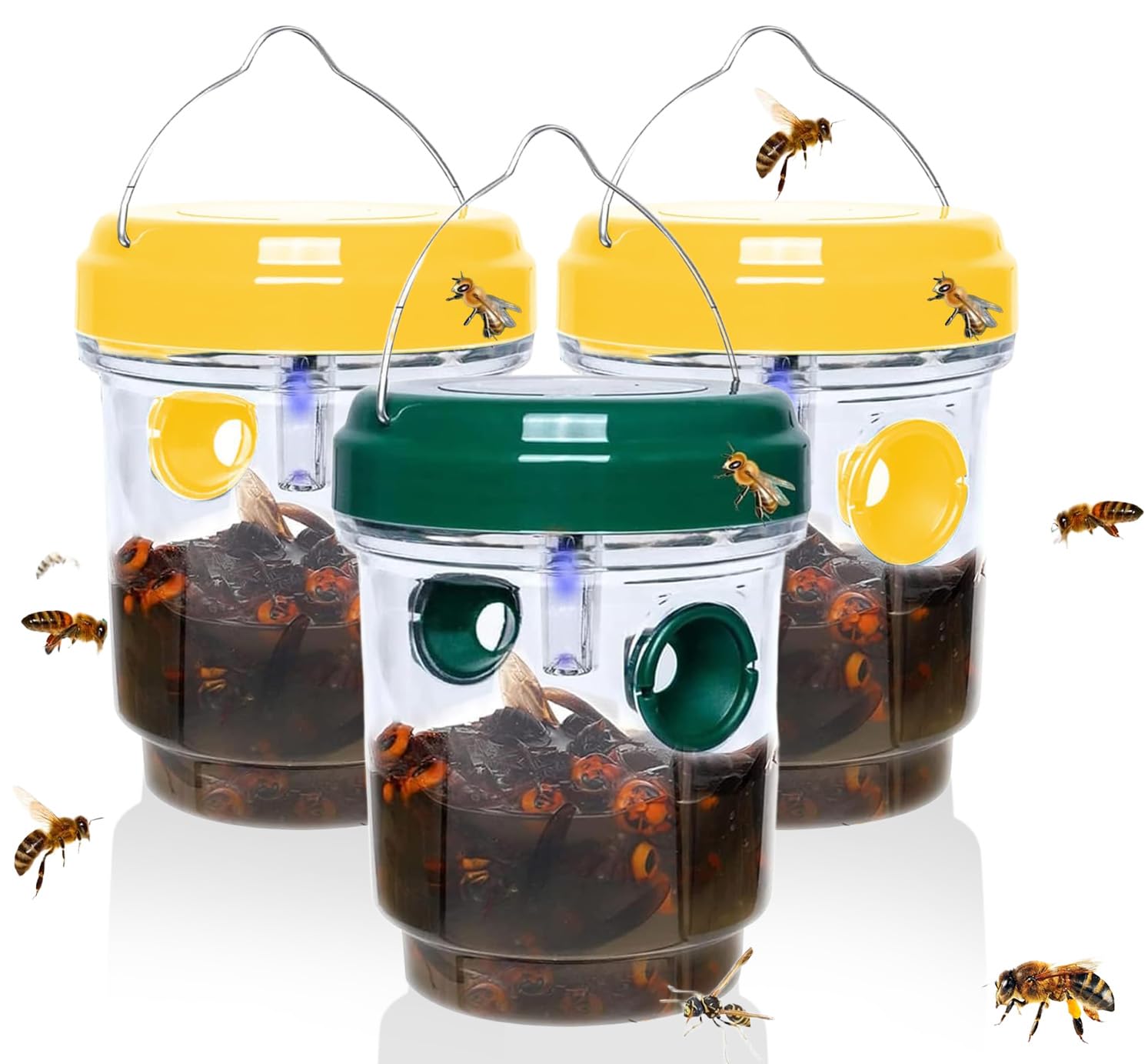 Outtkitywi Wasp Trap hanging outdoors reduces pests in your garden