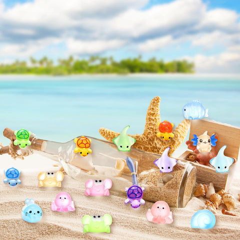 Outus octopus mini resin figure glows to brighten displays