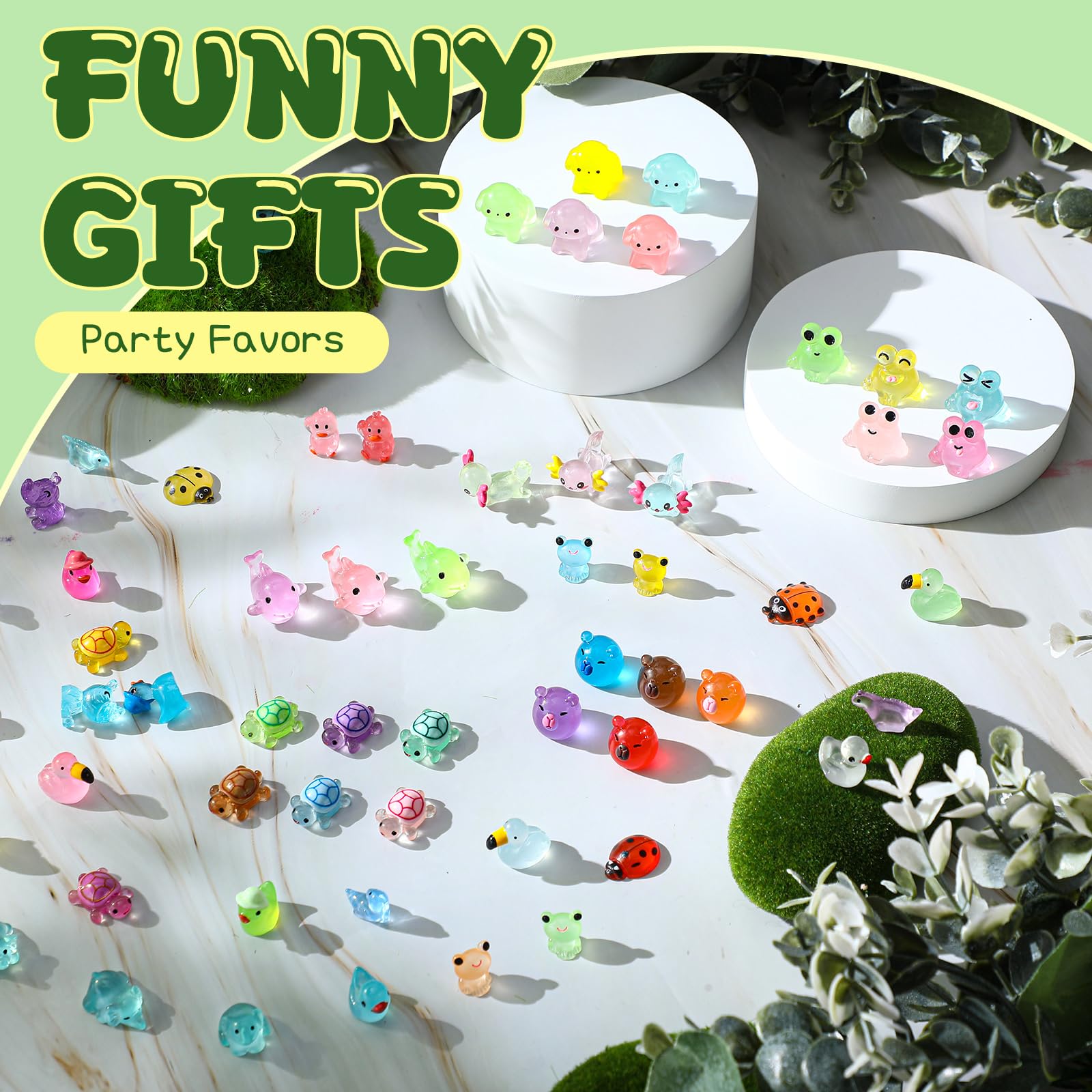 Outus mushroom mini figure adds whimsical detail to fairy gardens or crafts