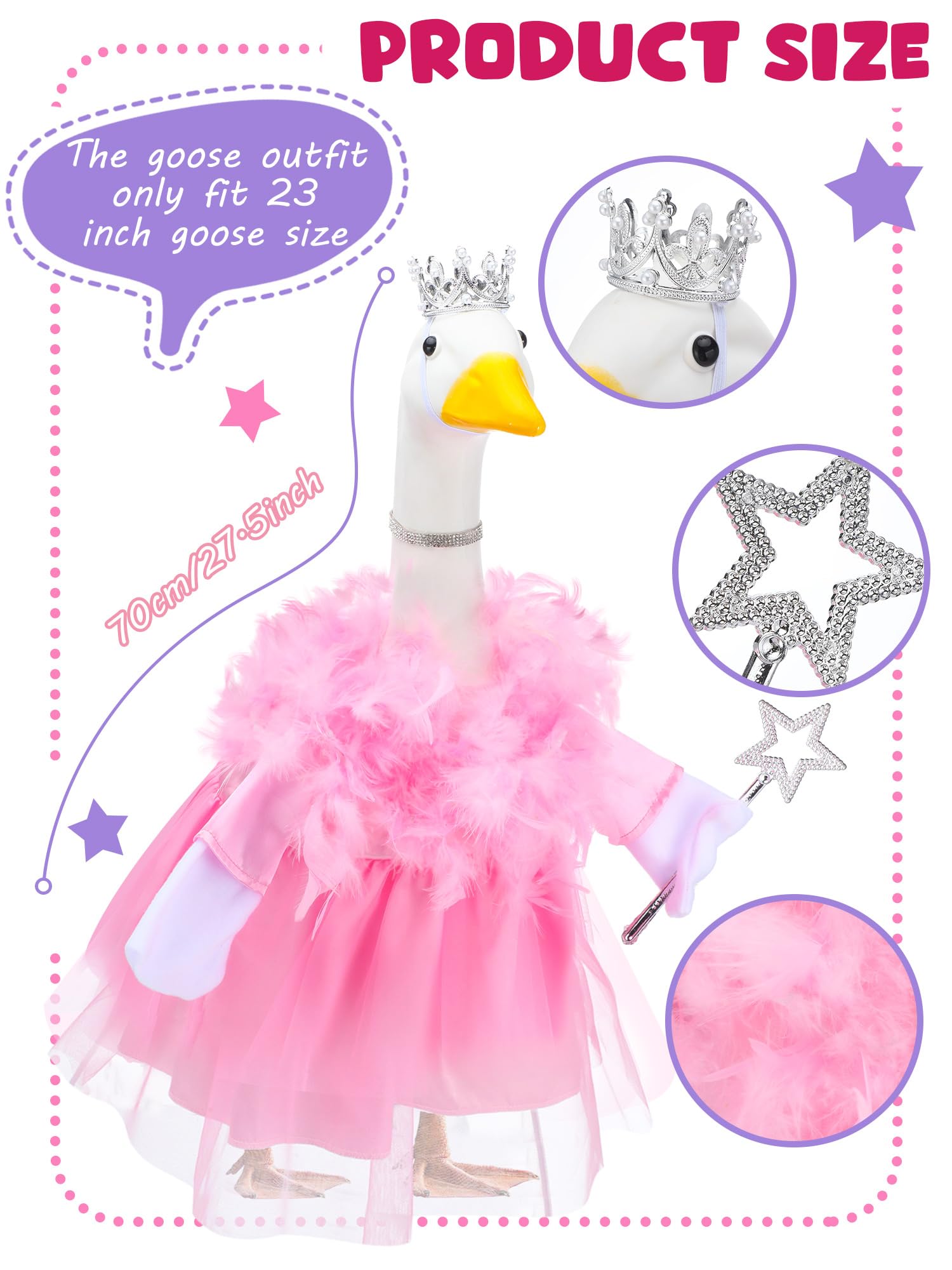 Outus birthday party goose outfit decor adds playful ambiance