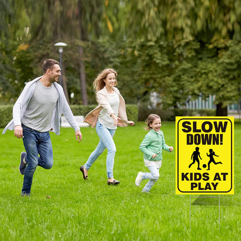 Outus Bright Color Warning Sign catches attention from distance.