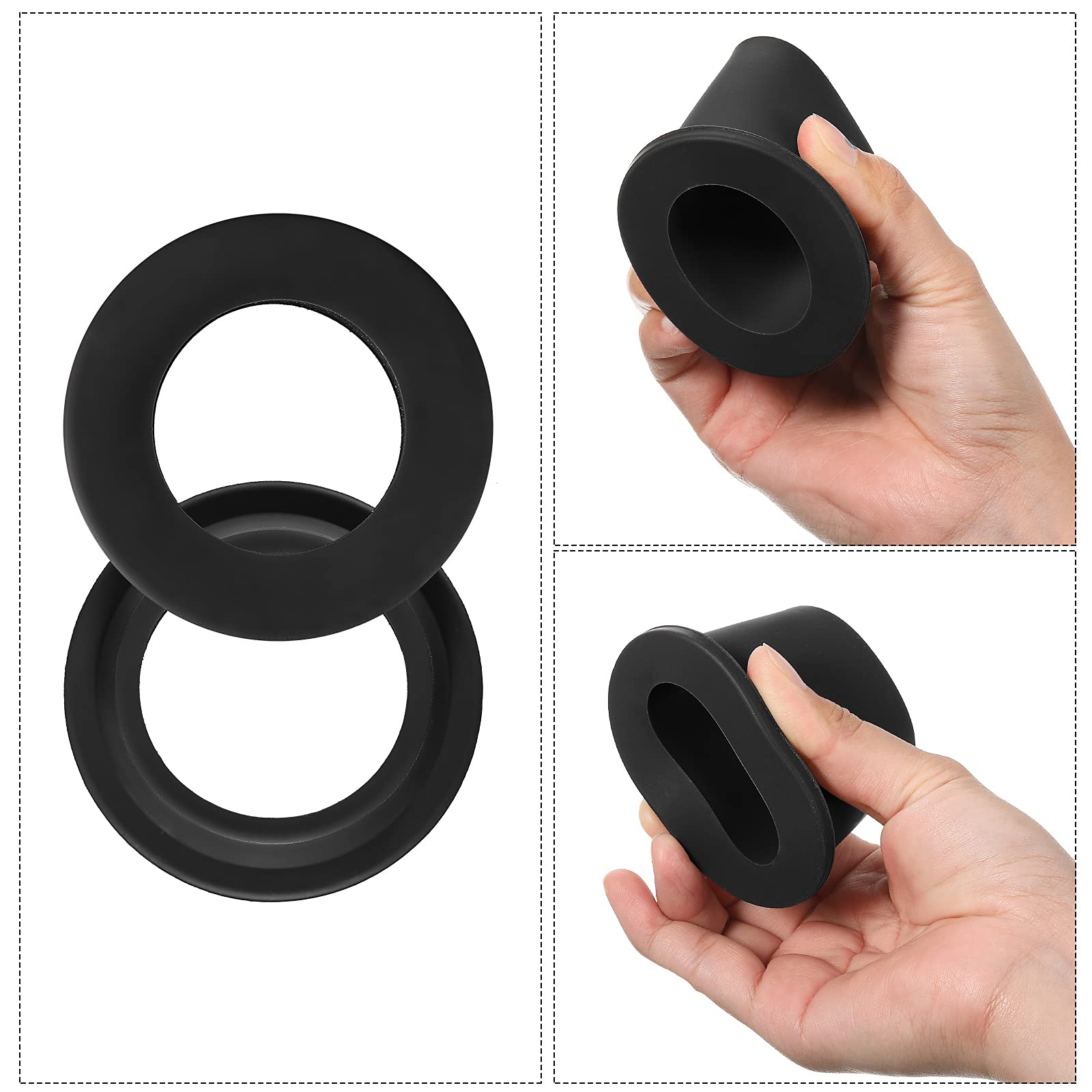 Outus cone wedge plug demonstrates soft silicone and durable sealing